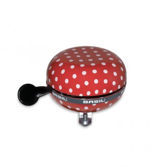 BASIL Klingel Ding-Dong Polka Dot red/white dots